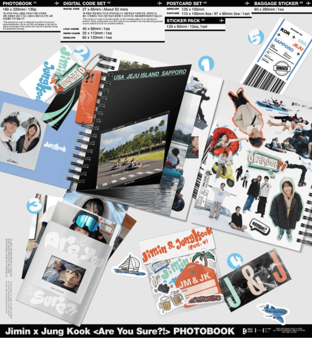 (PRE-ORDEN) Jimin X Jungkook - Are You Sure?! Photobook