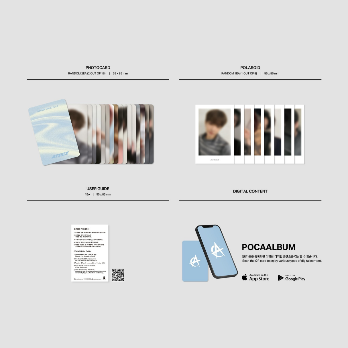 (RE-STOCK) Ateez - GOLDEN HOUR : Part.3 (ver. POCAALBUM)