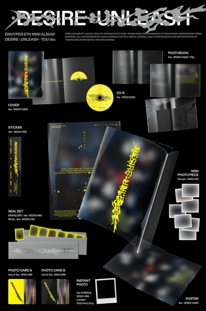 (RE-STOCK) Enhypen - Desire : UNLEASH