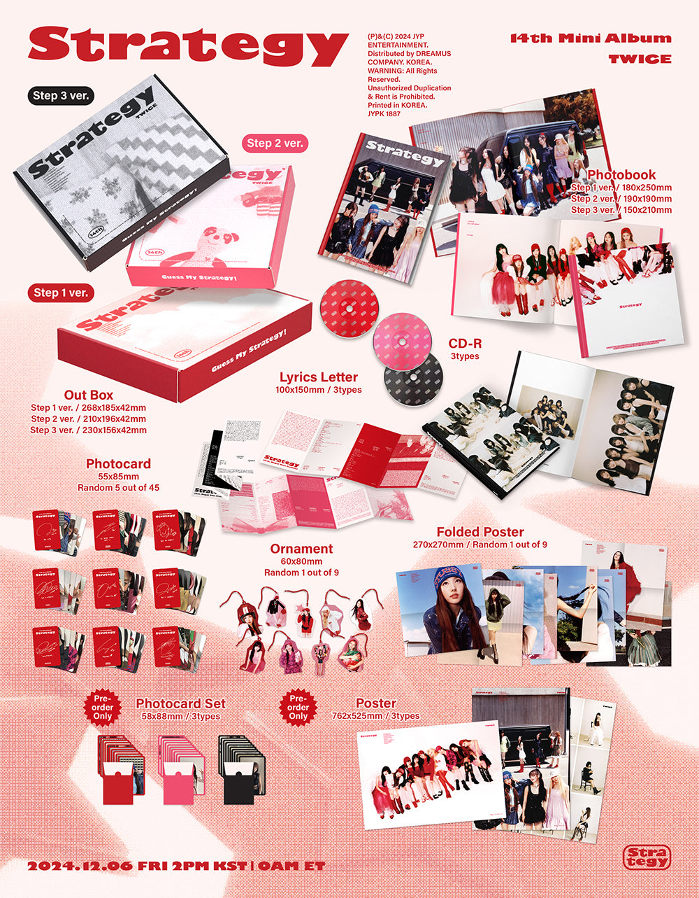 (RE-STOCK) Twice - Strategy (Ver. Step 1-3)