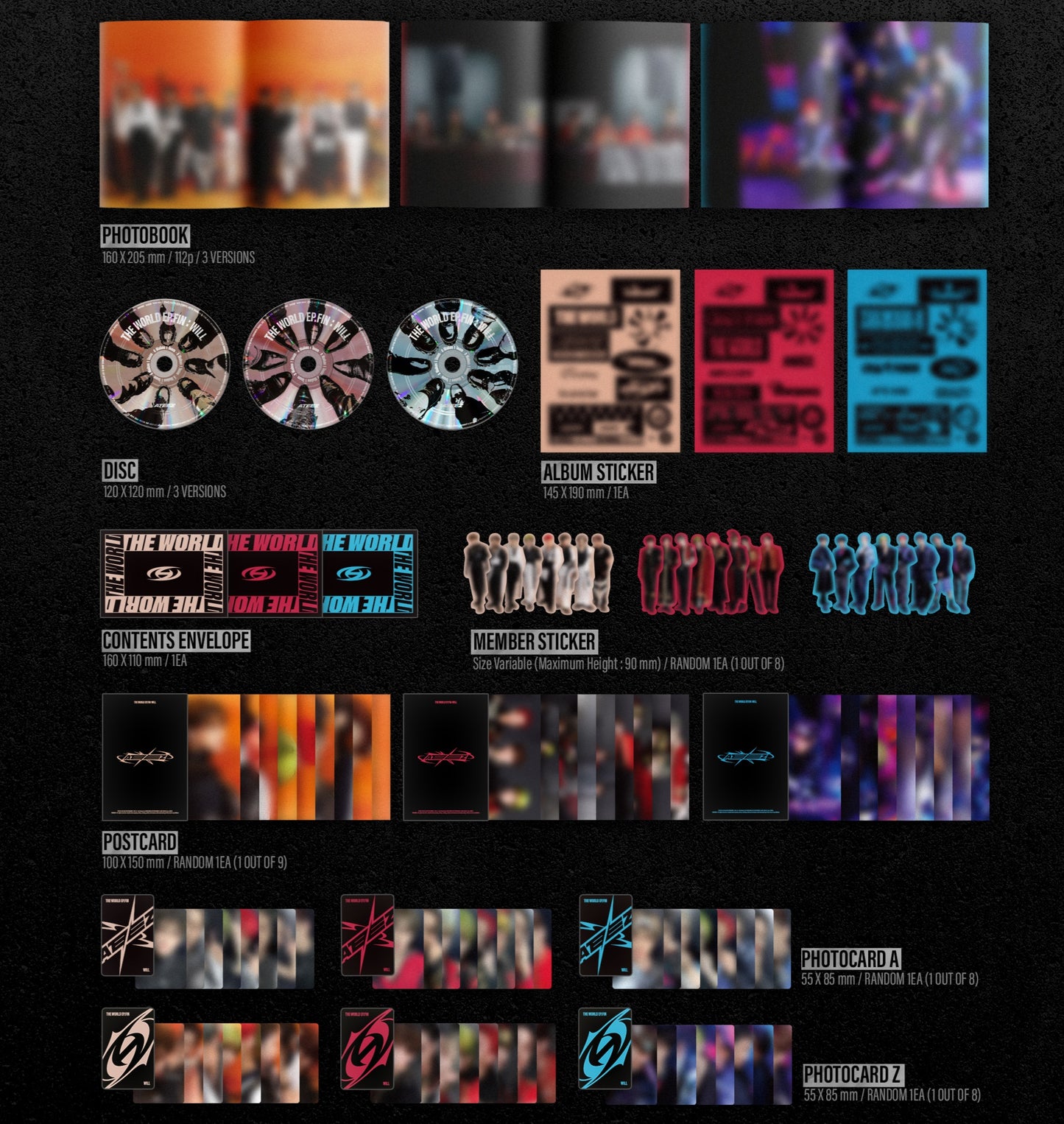 Ateez - The World EP.FIN: WILL + Beneficio de pre-orden
