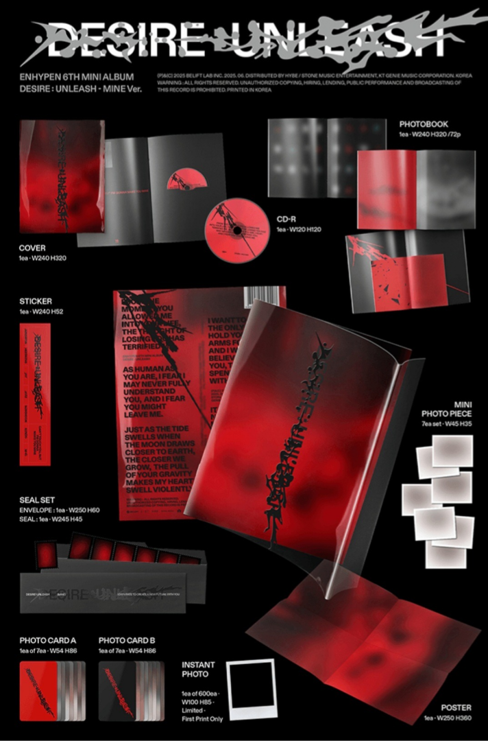 (RE-STOCK) Enhypen - Desire : UNLEASH