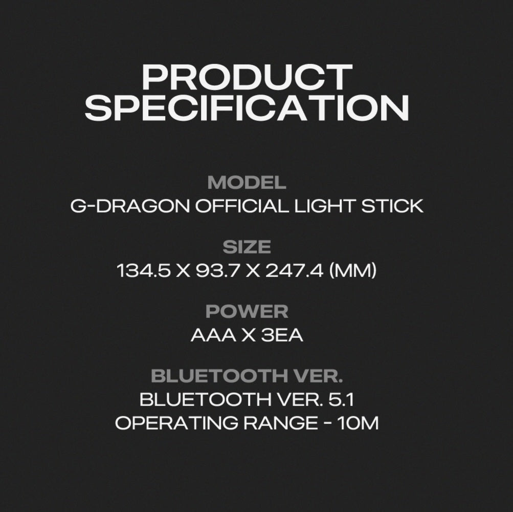 (PRE-ORDEN) G-Dragon - Light Stick Oficial