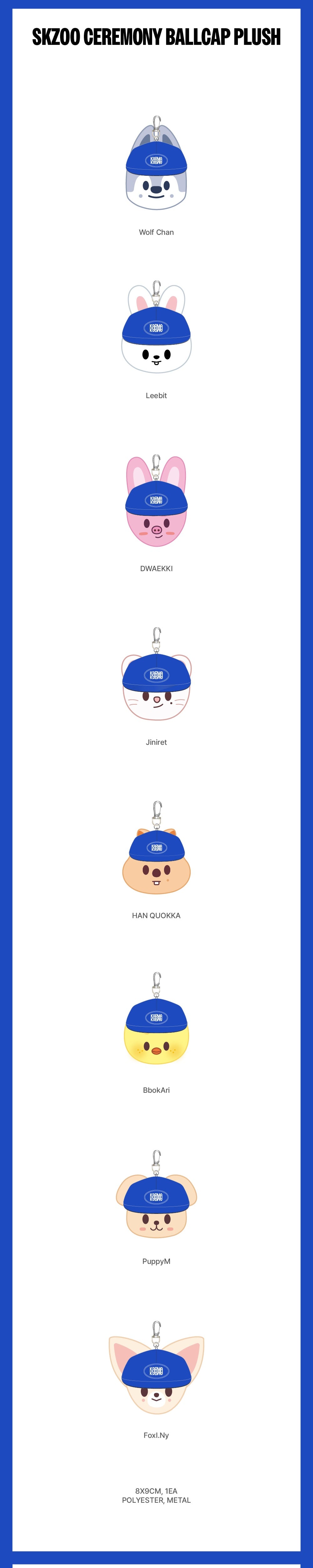 (PRE-ORDEN) Stray Kids - Karma Pop-Up Merch Oficial [SKZOO Ball Cap Plush Keyring] + Beneficio de pre-orden