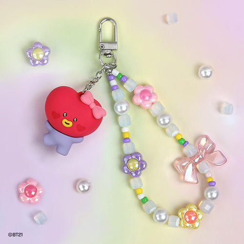 BT21 minini Beads Strap Keyring (Lovely)
