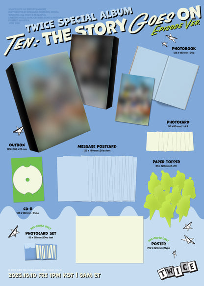 (PRE-ORDEN) Twice - Ten: The Story Goes On + Beneficio de pre-orden