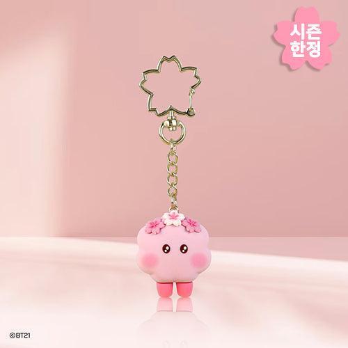 BT21 Figure Keyring Cherry Blossom