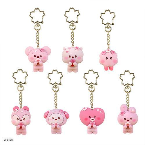 BT21 Figure Keyring Cherry Blossom